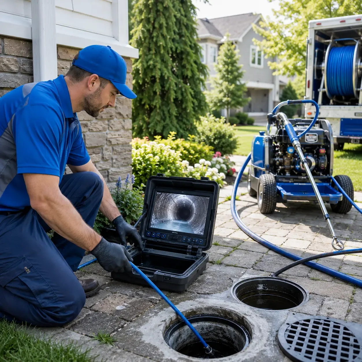 Outdoor drain cleaning professionals serving Curran, MI