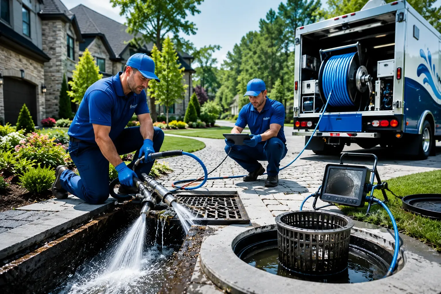 Local outdoor drain cleaning professionals in Curran, MI