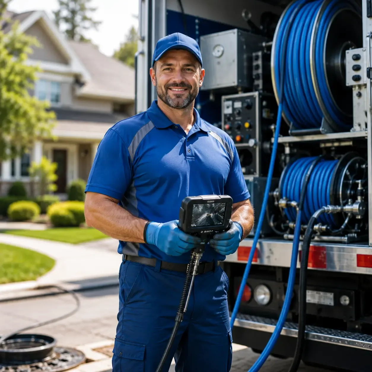 Local outdoor drain cleaning specialists in Curran, MI